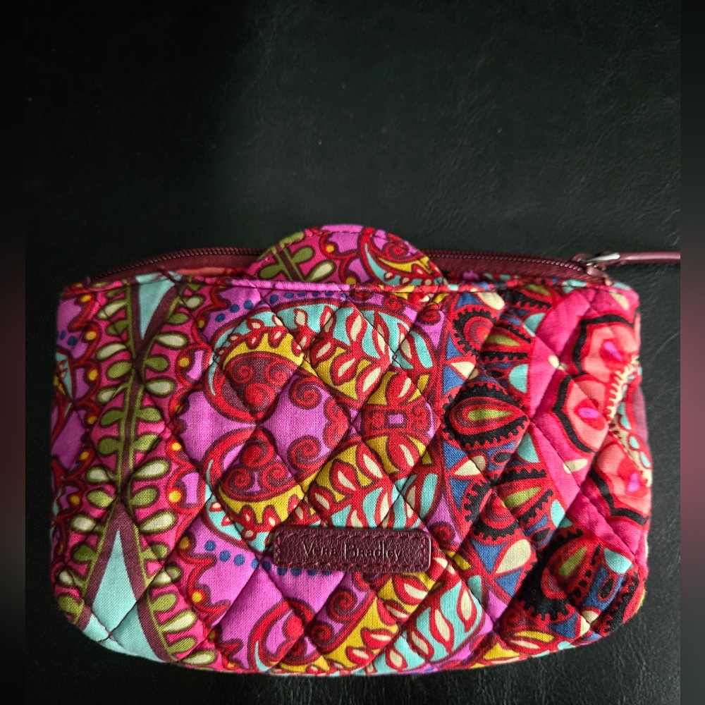 Vera Bradley Cosmetic Bag w Mirror - Picture 3 of 6
